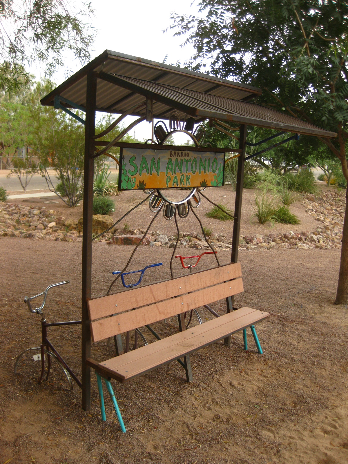 Barrio San Antonio Park Bench
